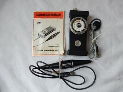 SPM Instrument, Shock Pulse Meter, Roller Bearings Model 43A [1R9D]