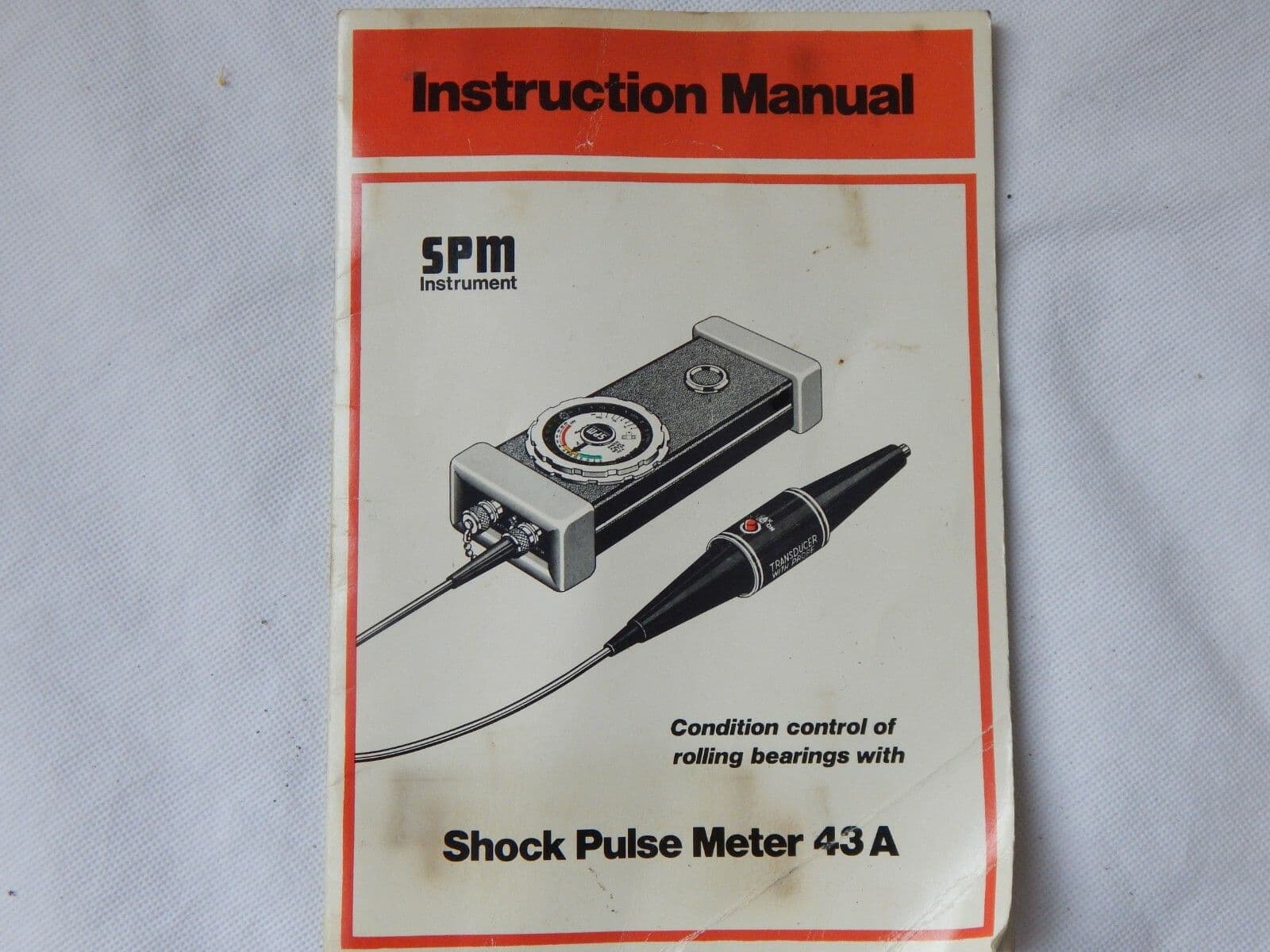 SPM Instrument Shock Pulse Meter Roller Bearings Model 43A 1R9D