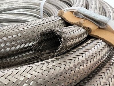 Stainless Steel 304SS Overbraid For 35mm OD Hose, 40 Metres [PL62]