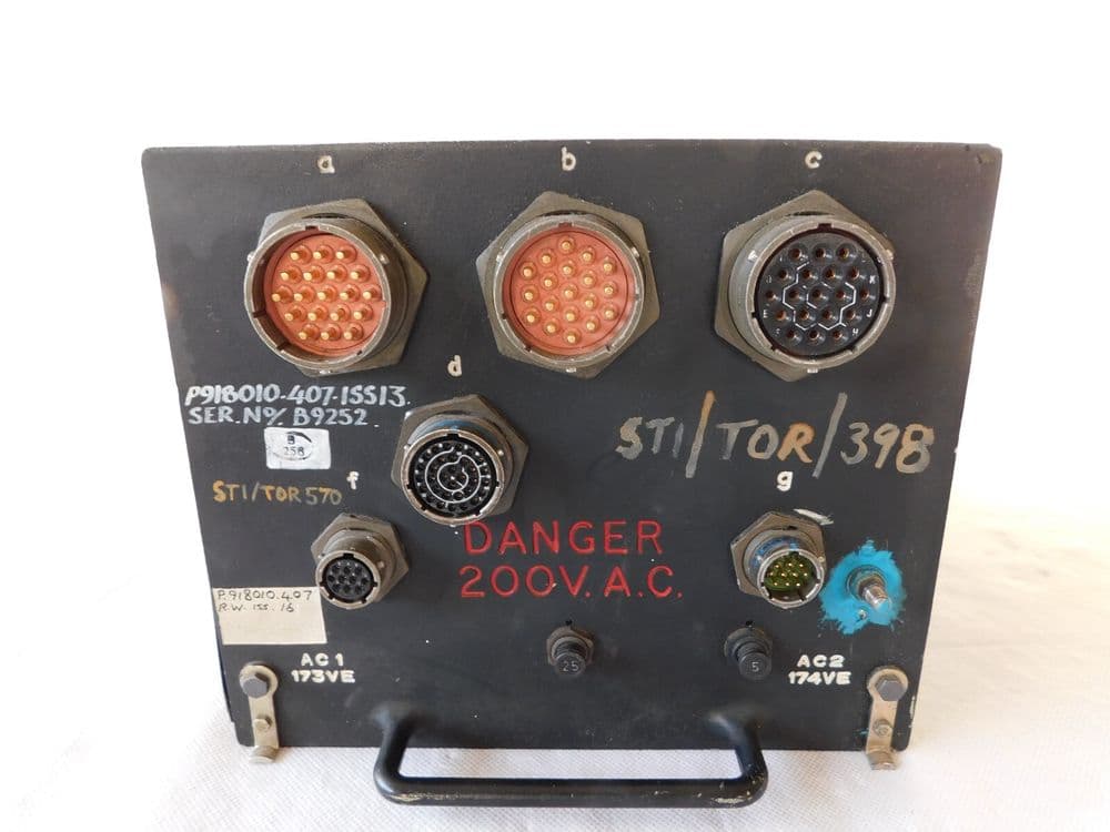 Tornado Aircraft AC Contactor Control Box Part No P918010-407 ISS 13 PL58