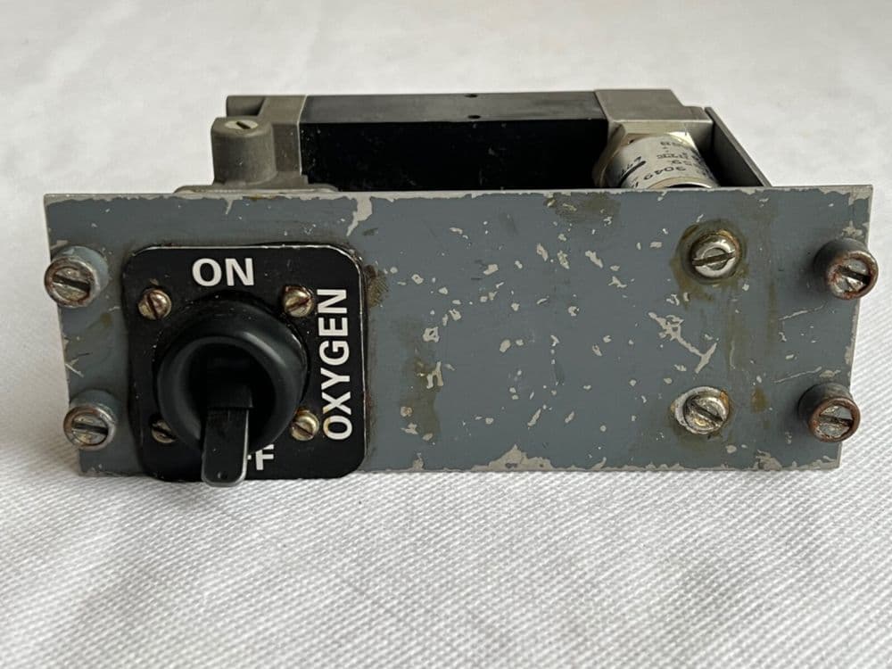 Tornado Aircraft Cockpit Oxygen Control Panel Part No 1703-W-000 D5D