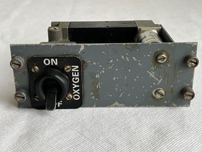 Tornado Aircraft Cockpit Oxygen Control Panel, Part No. 1703-W-000 [D5D]