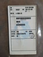 Tornado Aircraft Doubler Panel. Part No 080940-001 [GR3E]