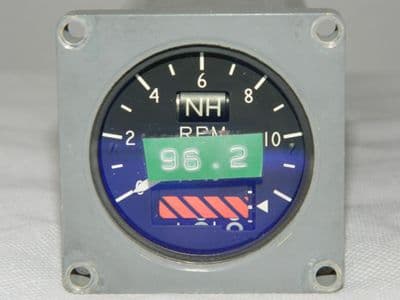 Tornado Aircraft Engine Speed Indicator, RPM Gauge [1R9A]