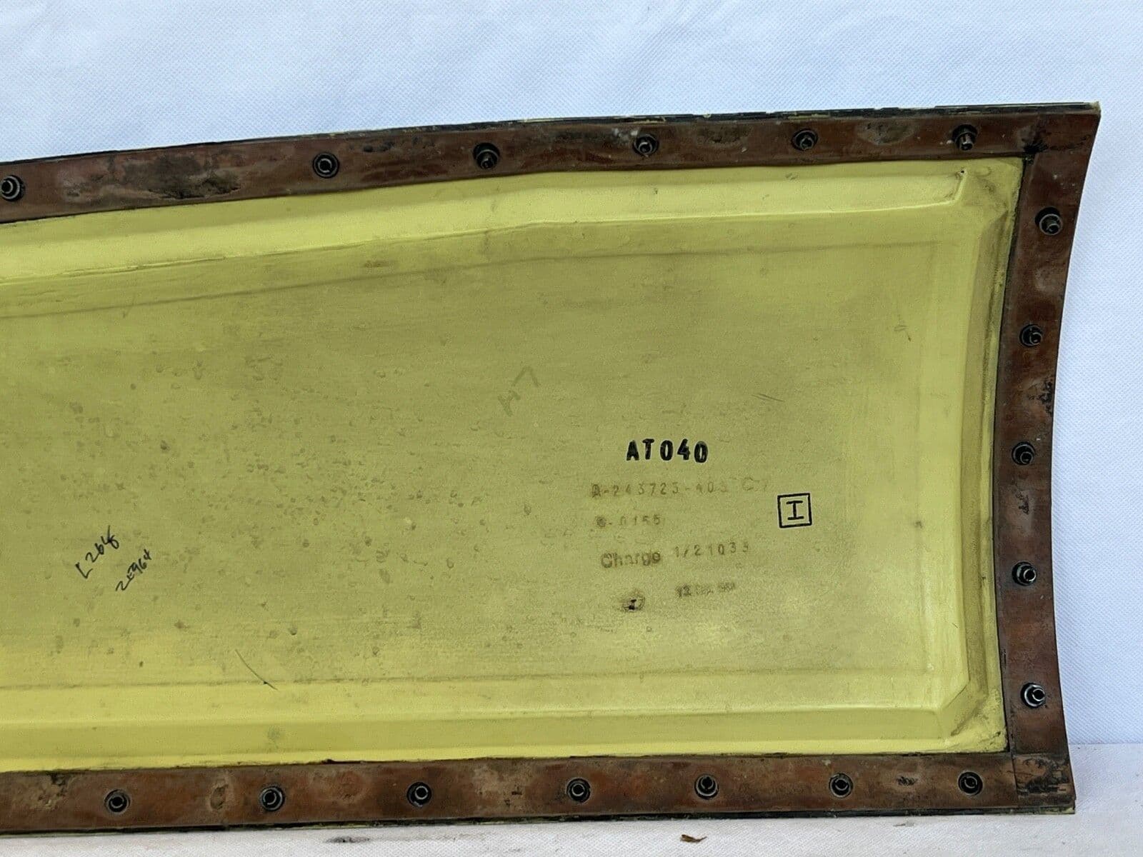 Tornado Aircraft L268 Spine Structural Cover Panel From ZE964 A243725 ...