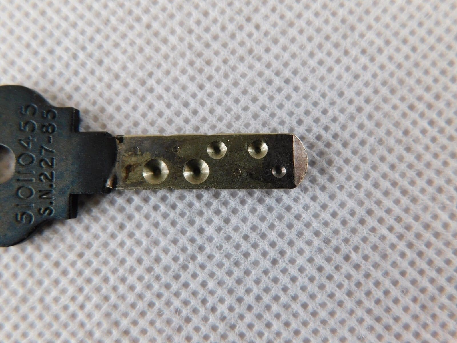 Tornado Aircraft Master Armament Safety Switch Key Part No 5101-104-55 D6B