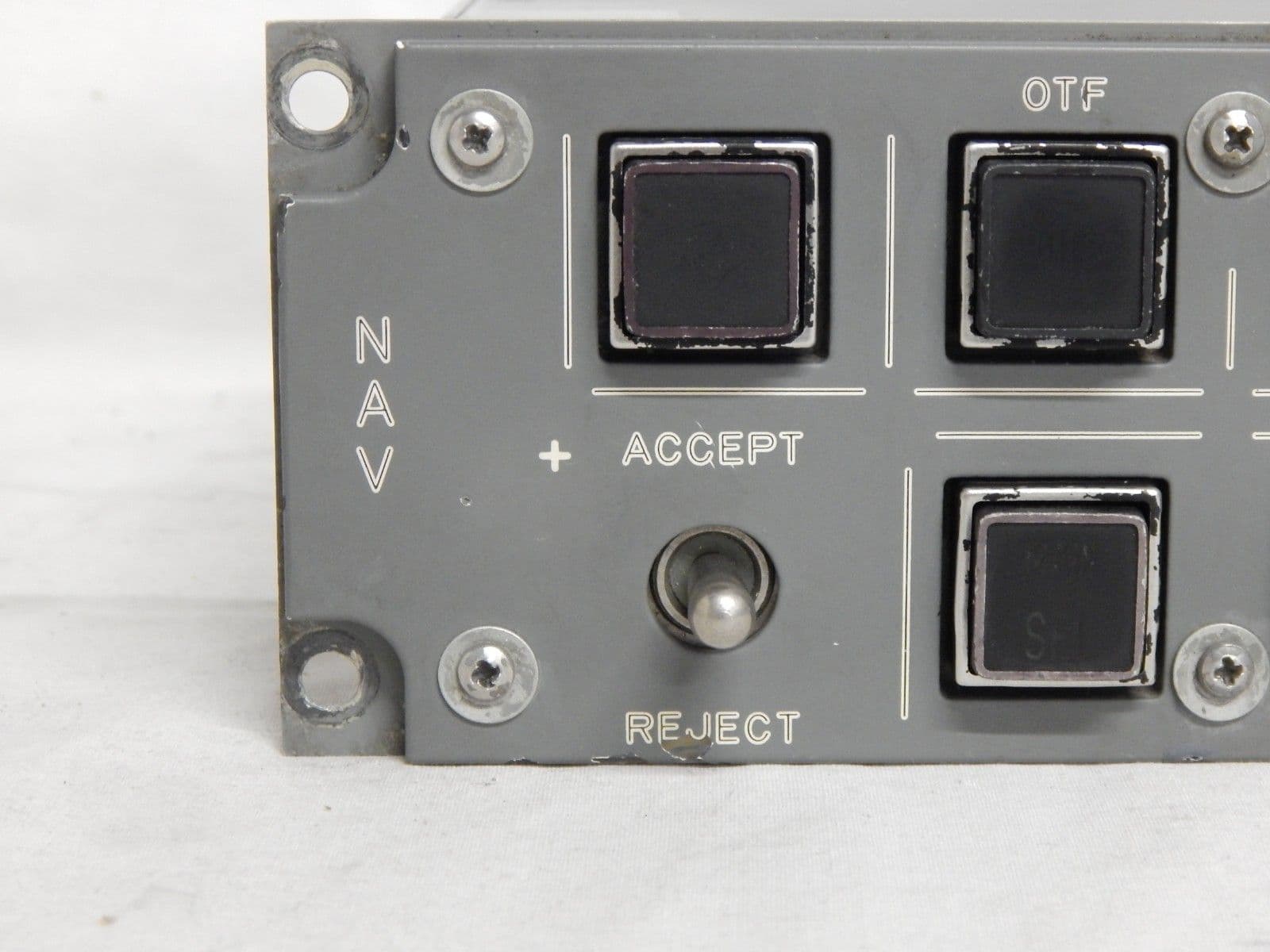 Tornado Aircraft NAV Navigation Control Panel Part No 743900-5 1R9B