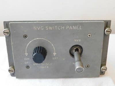 Tornado Aircraft NVG Switch Panel Measures: 14.5 x 11.5 x 11.5cm Approx [1R5A]