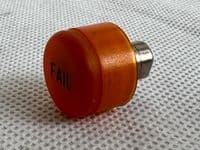 Tornado Aircraft Pilots Air Intake Control Panel 'FAIL' Light Lens [D6C]