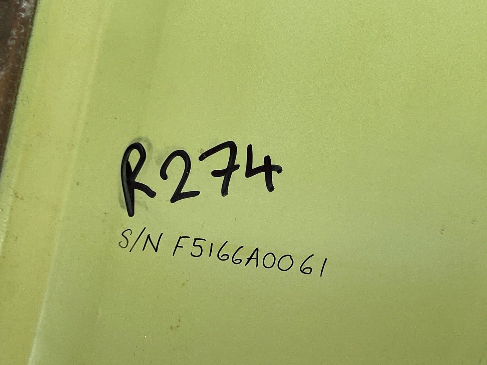 Tornado Aircraft R274 Structural Cover Panel From ZE969 PL21