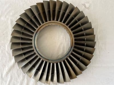 Tornado Aircraft RB199 Jet Engine Stage 2 LP2 Rotor Disc, 40 Blades [PL53]