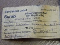 Tornado Aircraft Sky Shadow Dummy Port Access Panel Part HU002L0199-000 [1R1E]