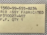 Tornado Aircraft Tail Fin Rib Section Stage 1, P-310027-407 [PL26]