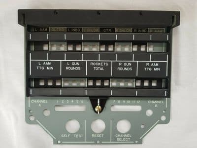 Tornado Aircraft Weapon Programming Unit Front Panel [1R1D]