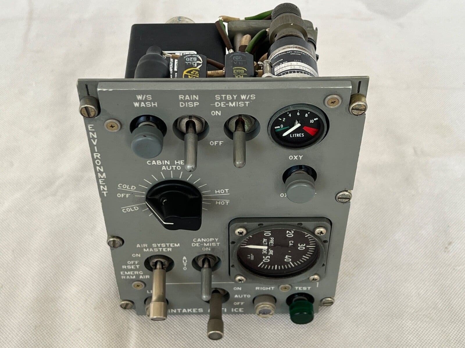 Tornado GR4 Aircraft Environmental Control Panel From ZG754 P-089237 ...
