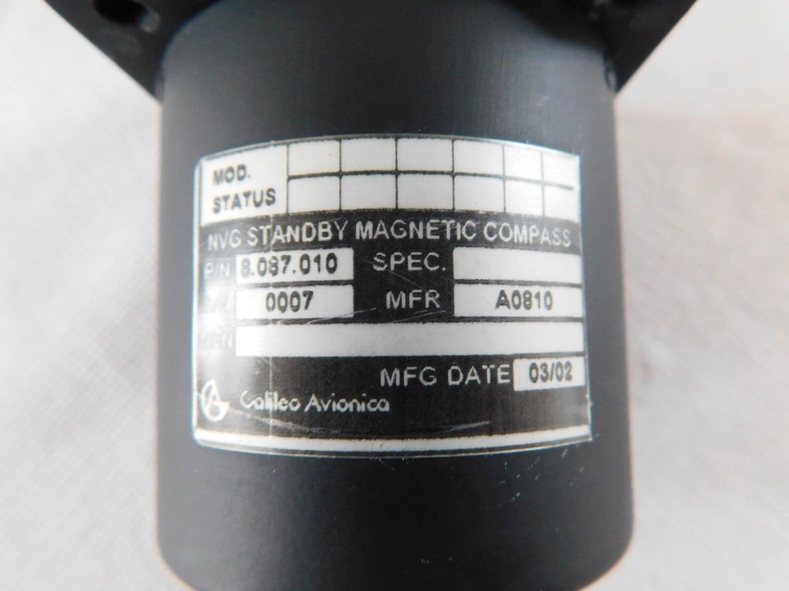 Tornado GR4 Aircraft Standby Compass From ZD895 D6B