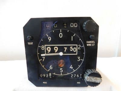 VC10 Aircraft Precision Altimeter Presentation Unit, PW.0102.KAP/1 [1R15B]