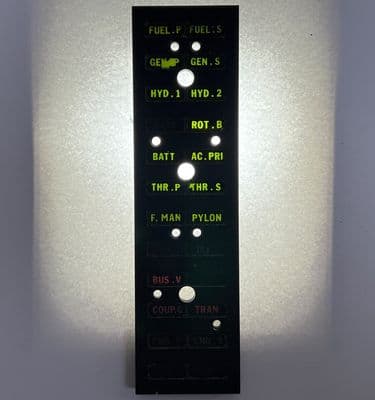 Wessex Helicopter Central Warning Panel [D4D]