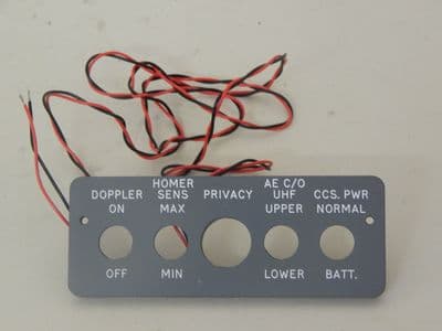 Westland Helicopter Illuminated Cockpit Plastek Panel With Fittings [1R9D]