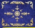 DECORATIVE PLASTIC MOULDING LOUIS XVI ANTIQUE STYLE APPLIQUE GILT WHITE WALL DECORATION (No196)