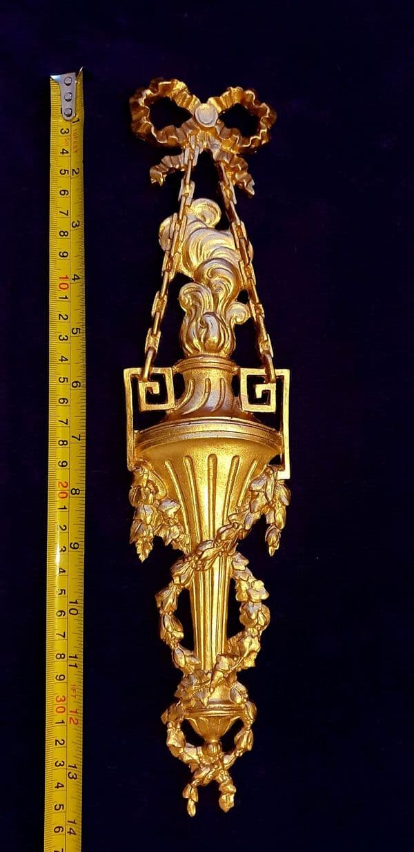 LARGE FRENCH ANTIQUE LOUIS XVI WALL MIRROR MOULDING DECORATION (No25)