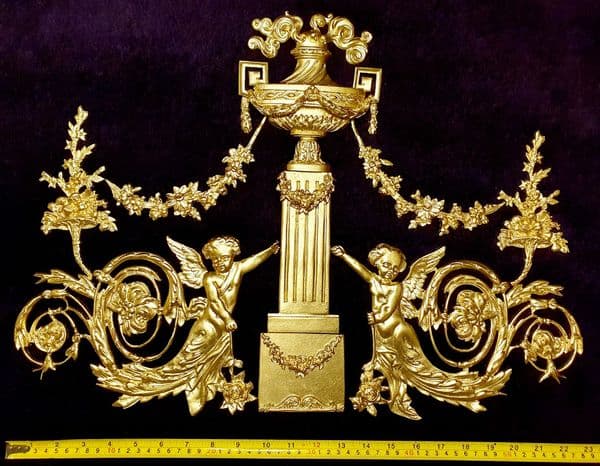 LARGE LOUIS XVI PLASTIC ORNATE WALL MIRROR MOULDING DECORATION (No149)