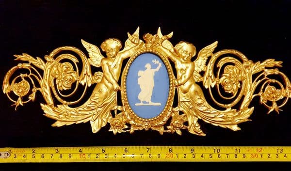 LARGE ORNATE LOUIS XVI STYLE PLASTIC WALL DOOR MOULDING DECORATION (No39)
