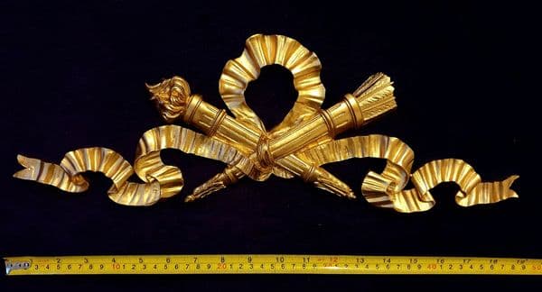 LARGE ORNATE LOUIS XVI WALL MIRROR MOULDING DECORATION (No49)