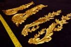 PAIR DECORATIVE MOULDING ANTIQUE ORNATE WALL OR FURNITURE DECORATION (No96)