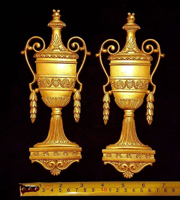 PAIR DECORATIVE MOULDING ANTIQUE STYLE WALL MIRROR DECORATION (No34)