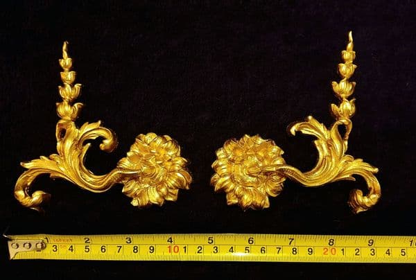 PAIR DECORATIVE MOULDING ANTIQUE STYLE WALL MIRROR DECORATION (No74)