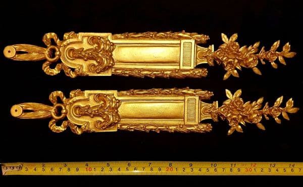 PAIR DECORATIVE MOULDING ANTIQUE STYLE WALL MIRROR DECORATION (No75)