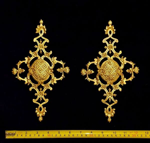 PAIR DECORATIVE MOULDING ONLAY LOUIS XVI DECORATION (No18)