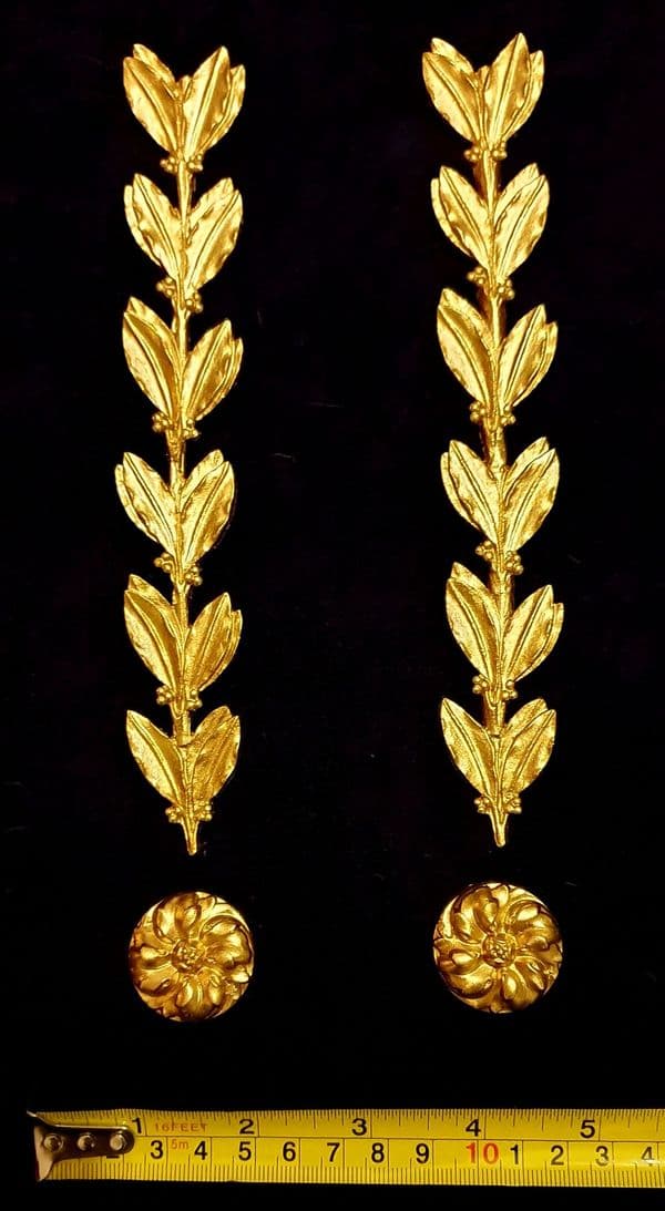 PAIR DECORATIVE MOULDING VICTORIAN EMPIRE WALL DECORATION (No19)