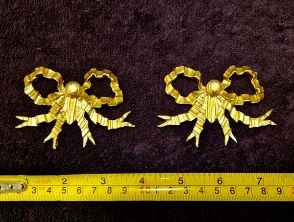 PAIR LOUIS XVI STYLE PLASTIC ORNATE WALL MIRROR MOULDING DECORATION (No153)