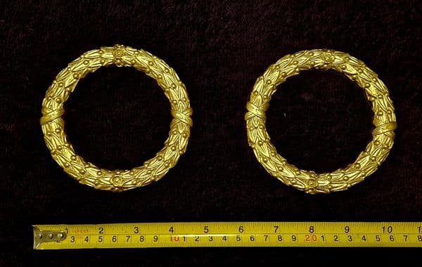 PAIR LOUIS XVI STYLE PLASTIC ORNATE WALL MIRROR MOULDING DECORATION (No154)