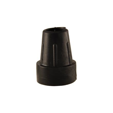 18mm - 19mm Black Crutch Ferrule