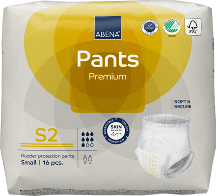 Abena Pants Premium S2 Small (1900ml) 16 Pack