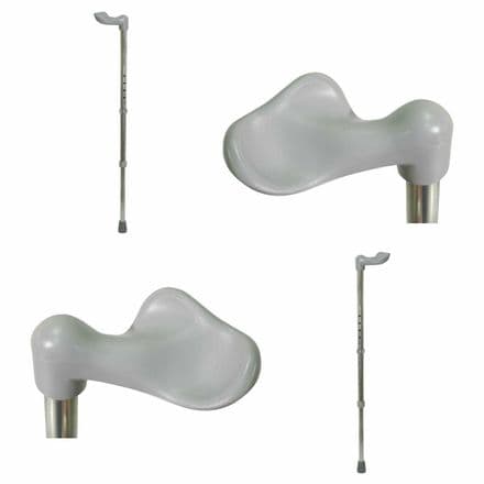 ALUMINIUM ERGONOMIC WALKING STICK LEFT MEDIUM