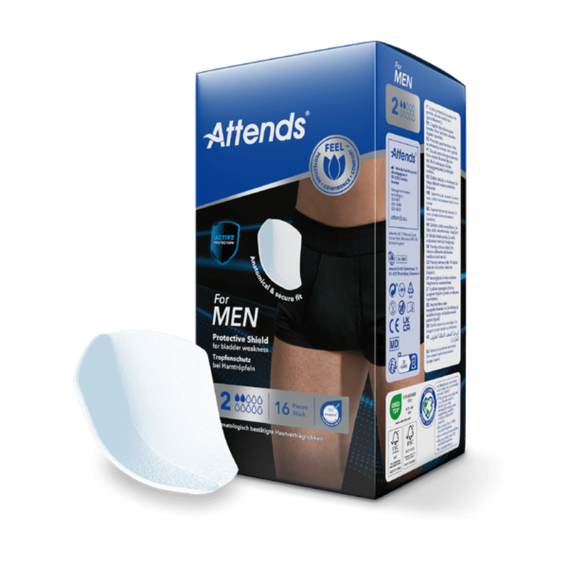 Attends For Men 2 Protective Shield