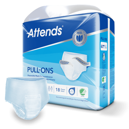 Attends Pull-Ons 6 Large (1451ml) 18 Pack
