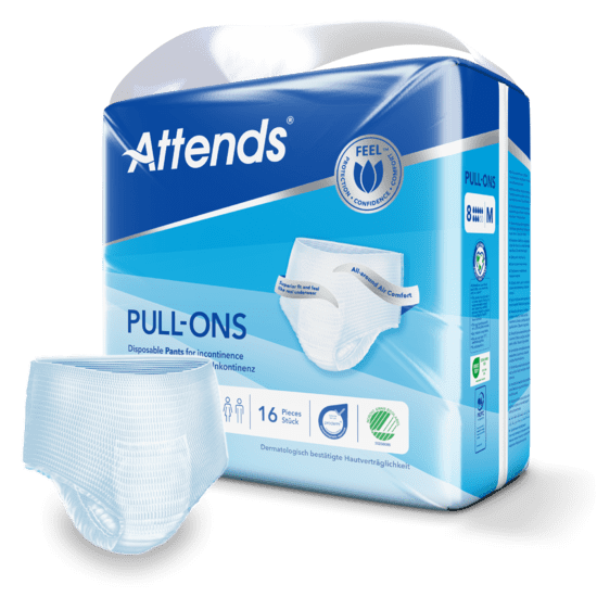 Attends Pull-Ons 8 Medium 16 Pack