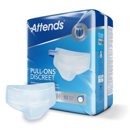 Attends Pull-Ons Discreet 3 Medium (900ml) 10 Pack
