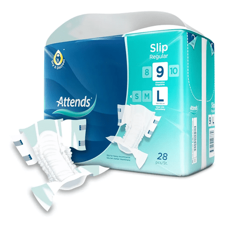 Attends Slip Regular 9 Large (2514ml) 28 Pack