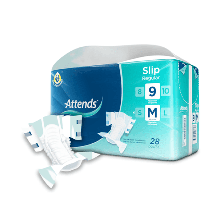 Attends Slip Regular 9 Medium (2120ml) 28 Pack