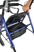 Compact Aluminium Rollator - Blue