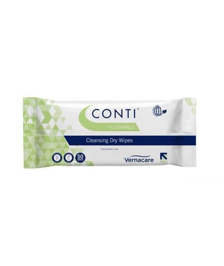 Conti Flushable Pack of 50 Wipes