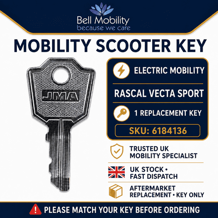Electric Mobility Rascal Vector Sport Replacement Key