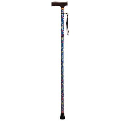 FOLDING WALKING CANE WITH STRAP