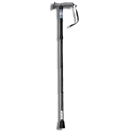Folding Walking Stick With Gel Grip Handle Black